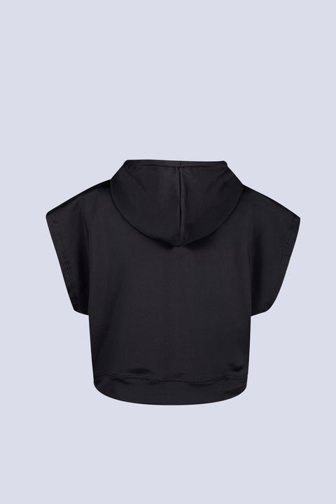 Crop Hoodie - MOTION Black