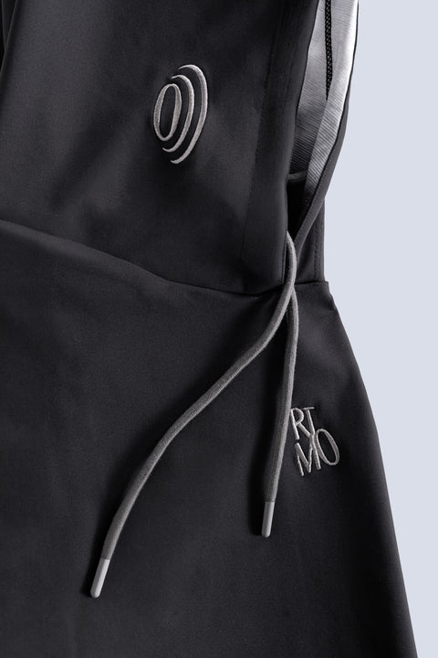 Crop Hoodie - MOTION Black
