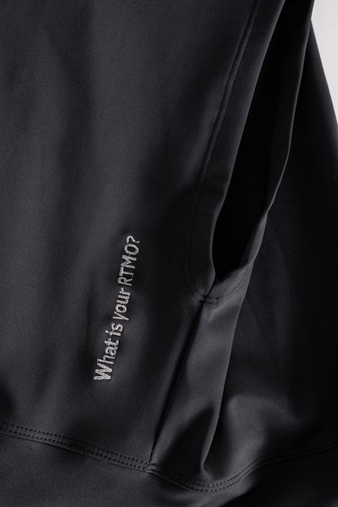 Crop Hoodie - MOTION Black