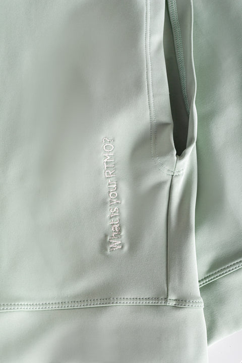 Crop Hoodie - MOTION Green